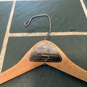 COLLECTIBLE l CLOTHES Wood HANGER: Vintage Advertising - Tabin/Pearlman - NYC